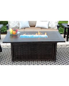 OUTDOOR PATIO 34" x 58" Rectangle Dining FIRE Table - Series 4000